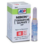 Nebcin (Tobramycin Sulphate) Injection 80 mg, 1 Ct - AGP