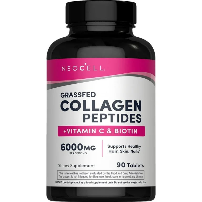 NeoCell Grassfed Collagen with Vitamin C & Biotin, 90Ct