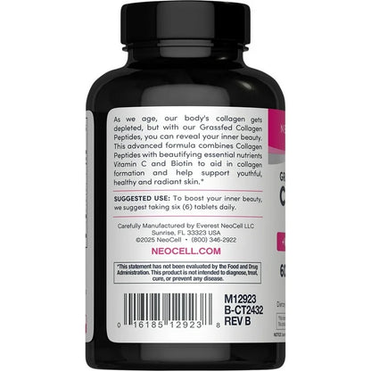 NeoCell Grassfed Collagen with Vitamin C & Biotin, 90Ct