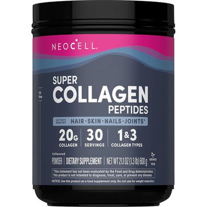 NeoCell Grassfed Super Collagen Peptides Powder, 600g