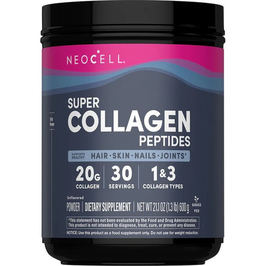 NeoCell Grassfed Super Collagen Peptides Powder, 600g