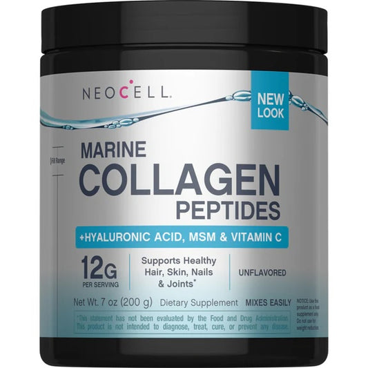 NeoCell Marine Collagen Peptides Hyaluronic Acid with MSM & Vitamin C Powder
