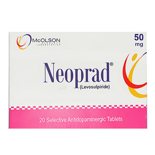 Neoprad (Levosulpiride) 50mg, 20 Ct - Mcolson