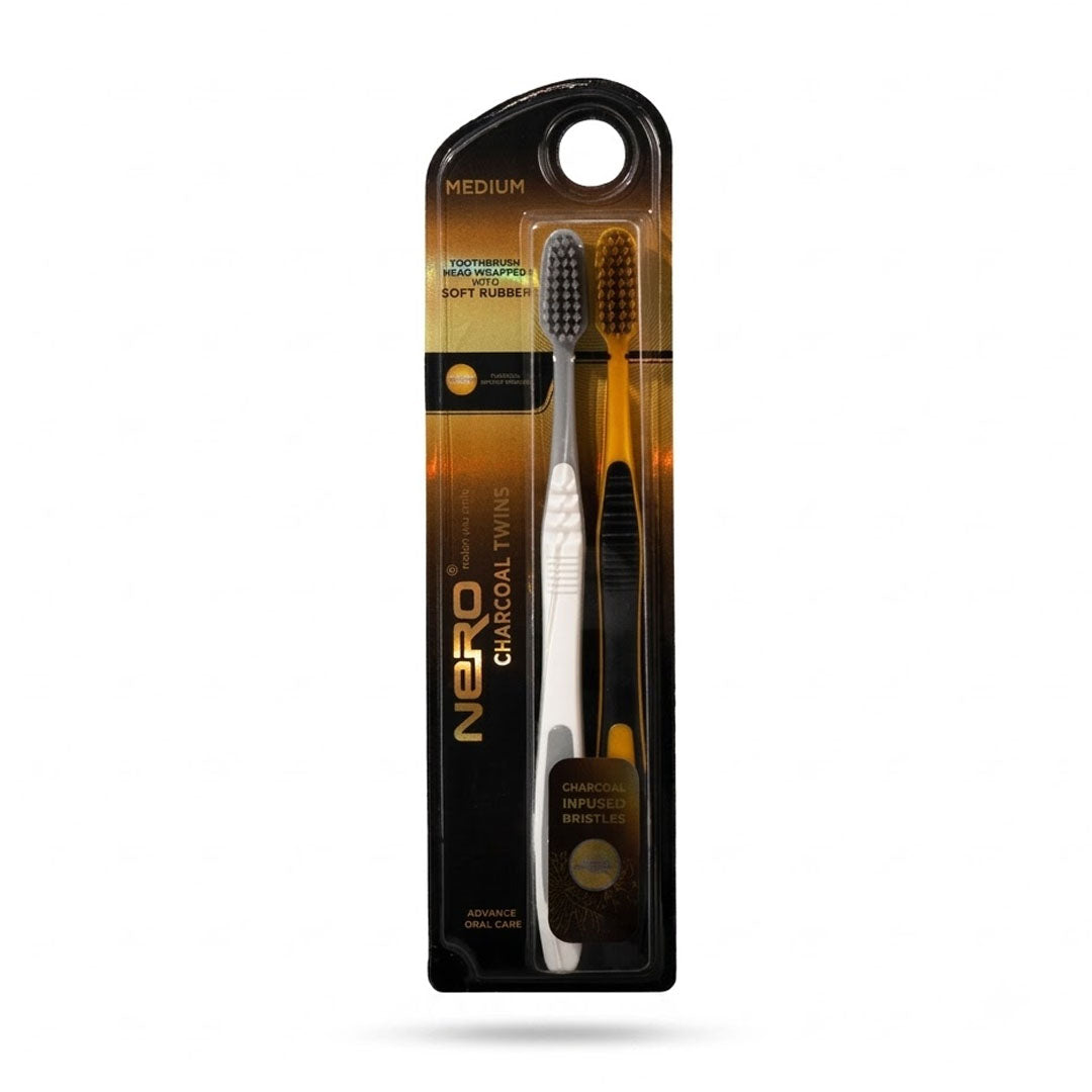 Nero ToothBrush Twins Charcoal (K-102)
