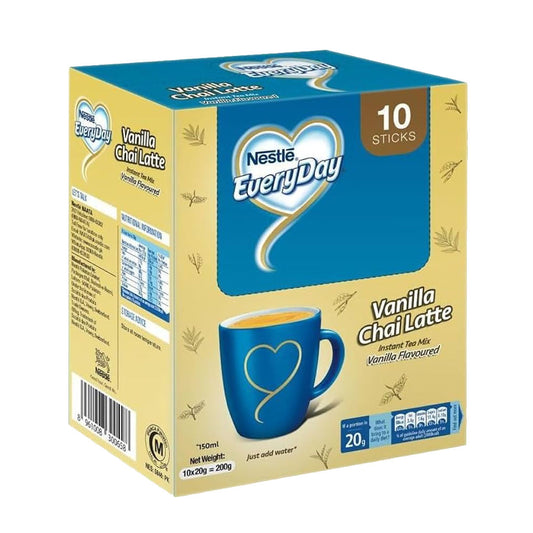 Nestle Everyday Vanilla Chai Latte Instant Tea Mix Sachet, 10 Ct