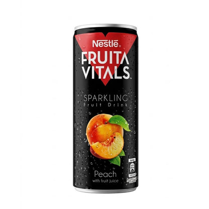 Nestle Fruita Vitals Sparkling Fruit Drink Can, 250 ml