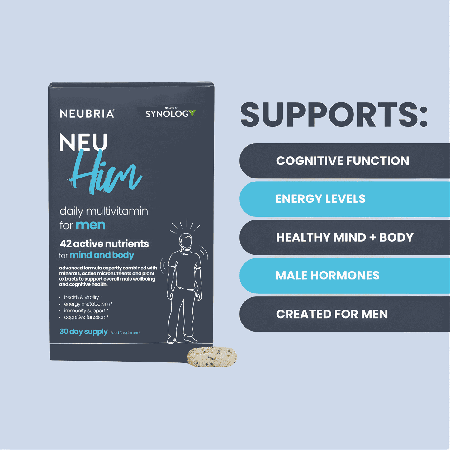 Neubria Neu Him Multivitamin For Men, 30 Ct