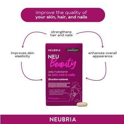 Neubria Neu Beauty For Skin, Hair & Nails, 30 Ct