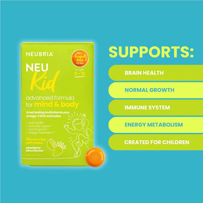 Neubria Neu Kid Multivitamin Plus Omega-3 Soft Chews, 30 Ct