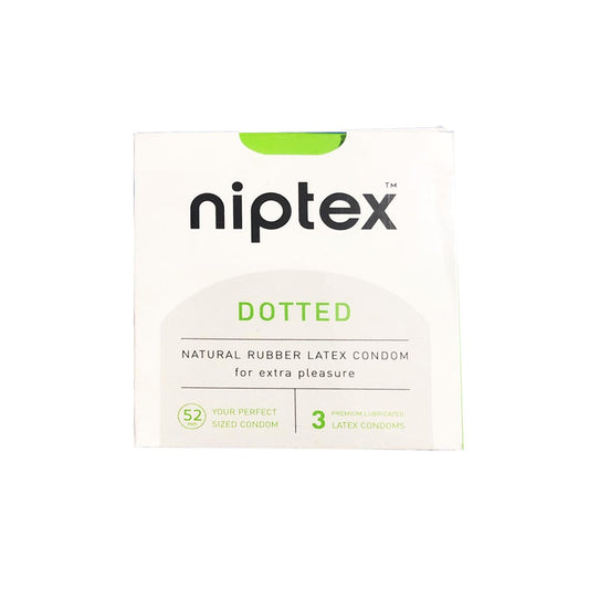 Niptex Dotted Condoms, 3 Ct