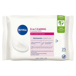 Nivea 3-In-1 Caring Cleansing Wipes, 25 Ct