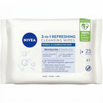 Nivea 3-In-1 Refreshing Cleansing Wipes, 25 Ct