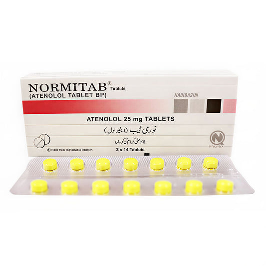 Normitab (Atenolol) 25mg, 28 Ct - Nabiqasim