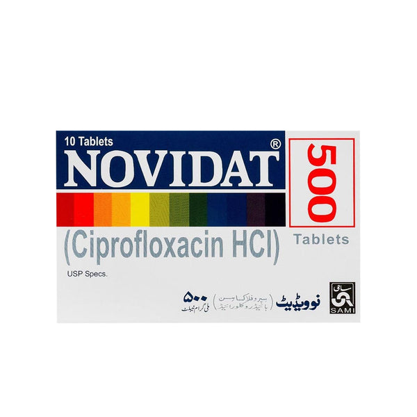 Novidat (Ciprofloxacin) 500mg, 10 Ct by Sami Pharma Online in Pakistan ...