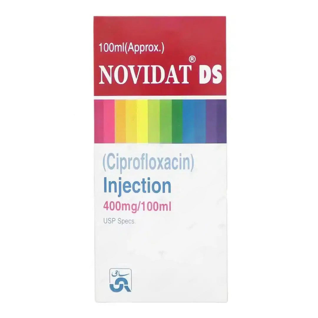 Novidat DS (Ciprofloxacin) 400 mg/100ml Injection, 100 ml - Sami Pharma