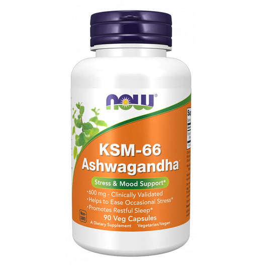Now KSM-66 Ashwagandha 600mg, 90 Ct