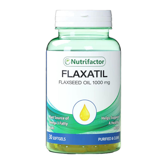 Nutrifactor Flaxatil (Flaxseed Oil) 1000mg, 30 Ct