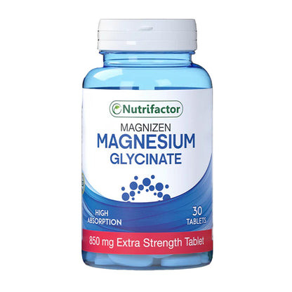 Nutrifactor Magnizen Magnesium Glycinate 850mg, 30 Ct