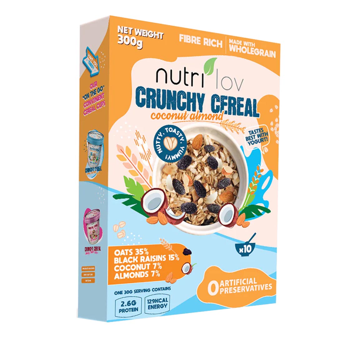 Nutrilov Crunchy Cereal Coconut Almond, 300g