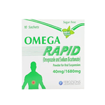 Omega Rapid 40mg/1680mg Sachet, 10 Ct - Ferozsons