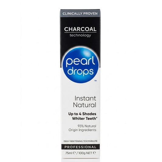 Pearl Drops Instant Natural Charcoal Daily Whitening Toothpaste, 75 ml