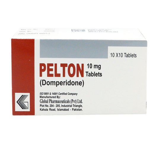 Pelton (Domperidone) Tablets 10mg, 100 Ct - Global Pharma