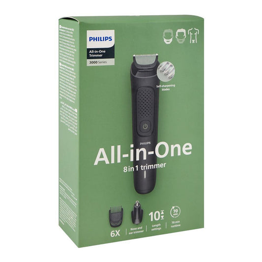 Philips All-In-One 8 in 1 Trimmer 3000 Series, (MG3940/15)
