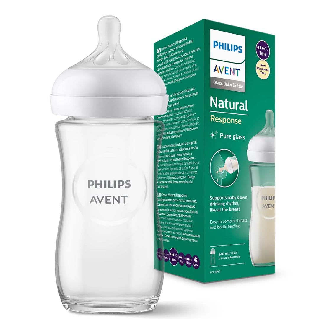 Philips Avent Natural Response Feeder (Glass), 240ml