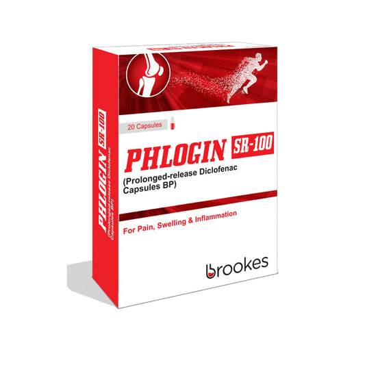 Phlogin SR-100 Capsules, 20 Ct -  Brookes Pharma