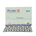Piozer-G (Pioglitazone + Glimepiride) 30/2mg, 14 Ct - Hilton