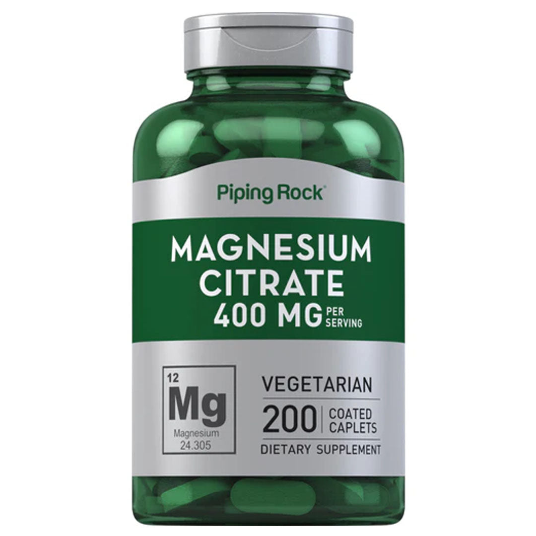 Piping Rock Magnesium Citrate 400 mg, 200 Ct