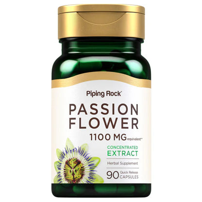 Piping Rock Passion Flower Extract 1100 mg, 90 Ct
