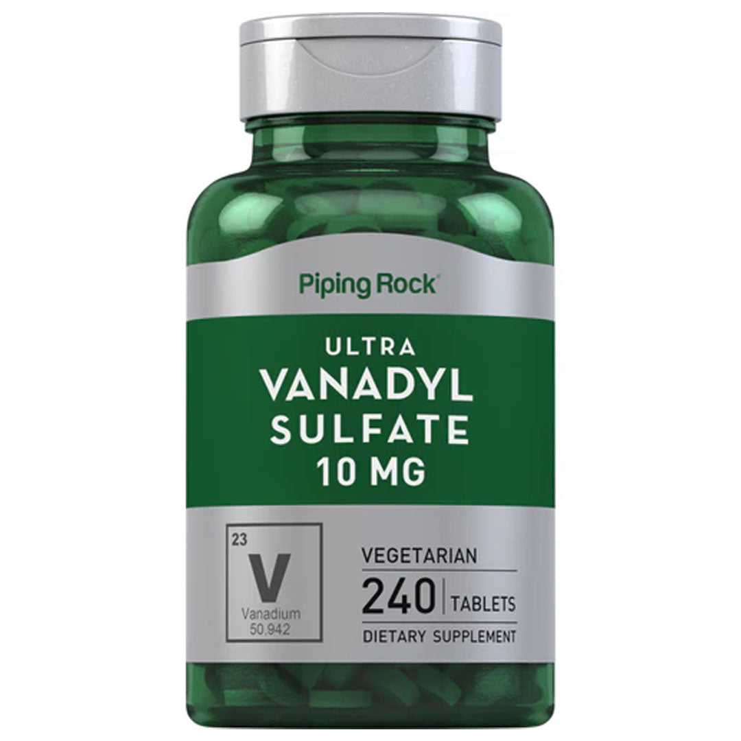 Piping Rock Ultra Vanadyl Complex 10mg, 240Ct