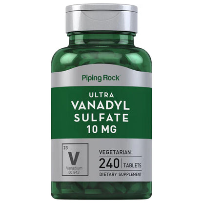 Piping Rock Ultra Vanadyl Complex 10mg, 240Ct
