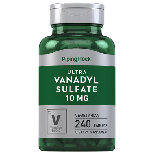 Piping Rock Ultra Vanadyl Complex 10mg, 240Ct