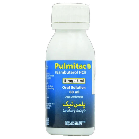 Platinum Pharma Pulmitac Bambuterol 5mg/5ml Oral Solution, 60ml