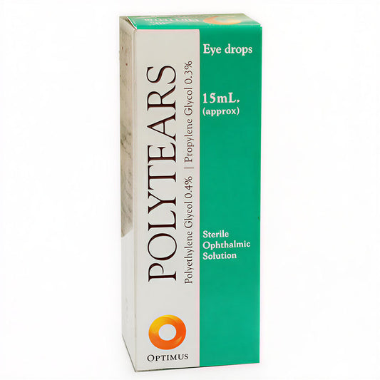 Poly Tears (Polyethylene/Propylene) Eye Drops, 15 ml - Optimus