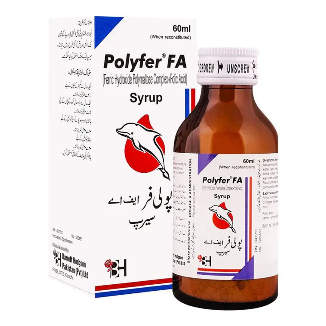 Polyfer FA Syrup, 60 ml - Barrett Hodgson