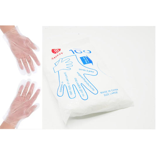 Polythin Disposable Gloves, 100 Ct - A.Feroz & Co