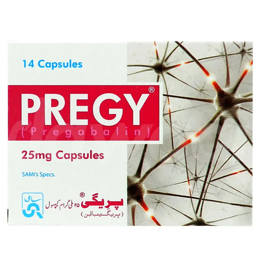 Pregy (Pregabalin) 25mg, 14 Ct - Sami Pharma