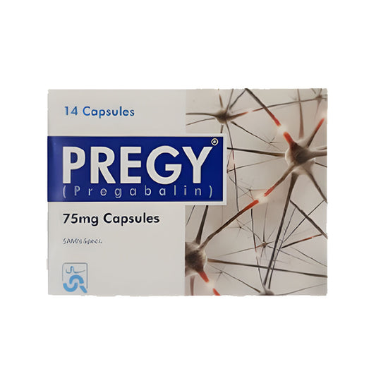 Pregy (Pregabalin) 75mg, 14 Ct - Sami Pharma