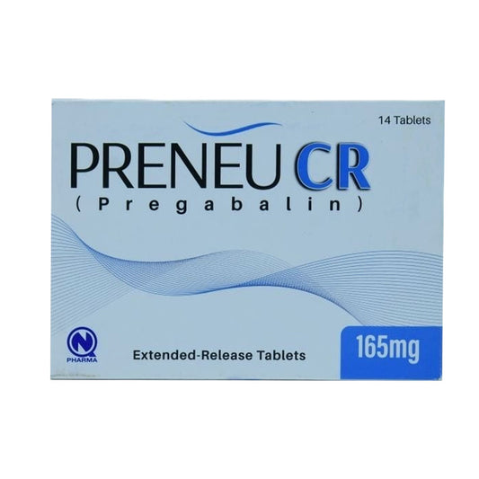 Preneu CR Pregabalin Tablet 165mg, 14 Ct