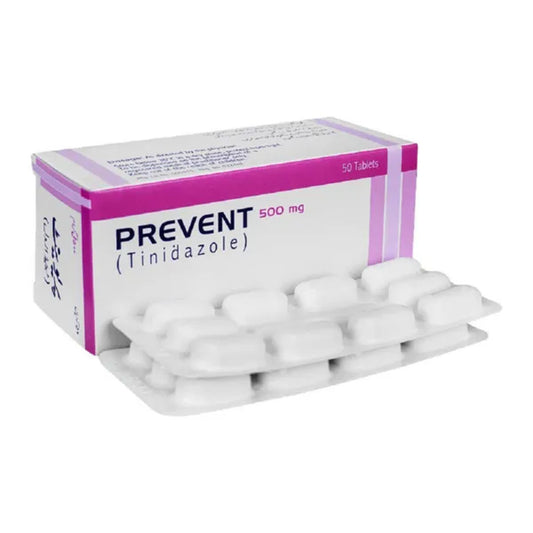 Prevent (Tinidazole) 500mg, 50 Ct - Platinum Pharma