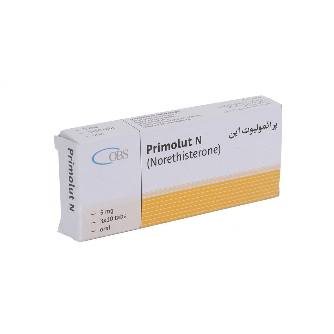 Primolut N (Norethisterone) 5 mg, 30 Ct - OBS Pharma