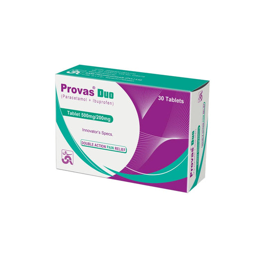 Provas Duo 500/200mg, 30 Ct - Sami Pharma