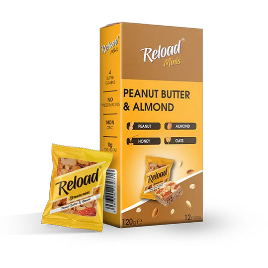Reload Minis Peanut Butter & Almond Granola Bar 120g, 12 Ct