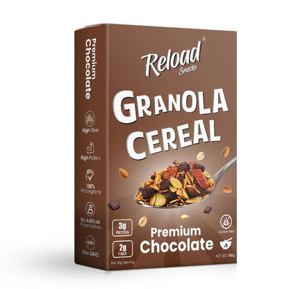 Reload Premium Chocolate Granola Cereal, 150g