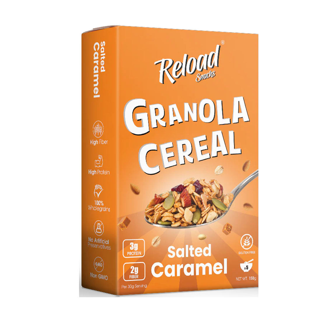 Reload Salted Caramel Granola Cereal, 150g