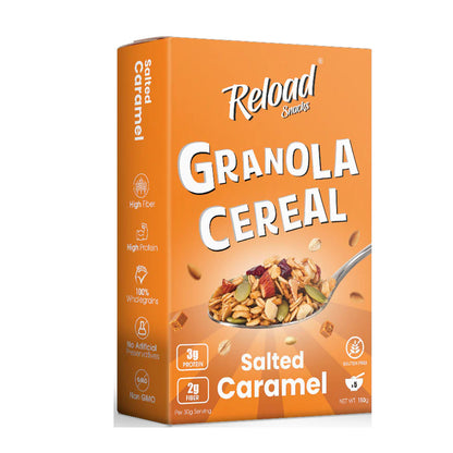 Reload Salted Caramel Granola Cereal, 150g
