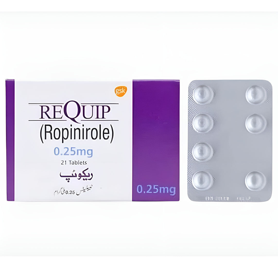 Requip (Ropinirole) 0.25mg, 21 Ct - GSK